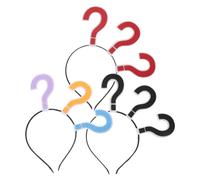 BUTIFULSIC 3pcs Creative Question Mark Headbands Set, Plastic Funny Hair Accessories with Comfortable Fit, Easy to Wear and Suitable for Hair Types, for Photo Props and Dress