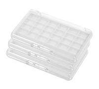 BUTIFULSIC 3pcs Empty Eyeshadow Palette with 24-grid Large Capacity, Refillable and Depotting Makeup Organizer Box Made of Sturdy Plastic, Portable for Daily and Professional Use by Women