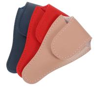 BUTIFULSIC 3pcs Grooming Scissor Bag Cuticle Scissors Pouch Versatile Pu Material Unique Style Chic Design Beautiful Look Keep Scissors at Your Side for Nail Care Storage Random Color