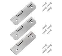 BUTIFULSIC 3pcs Heavy Duty Cooler Hinges with Screws Stainless Steel Replacement Hinge Kit for Ice Cooler Lid Repair Compatible with Coleman Cold Chain Equipment