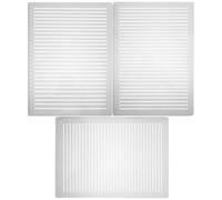 BUTIFULSIC 3pcs Straight Line Drawing Templates Ruler Set with 10mm, 9mm, 8mm Grid Spacing Plastic Stencils for Calligraphy, Lettering Guide and Exam Writing Aid