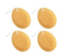 BUTIFULSIC 4 Pcs Honeycomb Bath Sponges for Babies and Natural Seaweed Sponge with Exfoliating and Massaging Features for Gentle Cleansing and Soft Skin