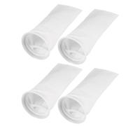 BUTIFULSIC 4pcs Aquarium Filter Socks for Fish Tank Overflow, Small Sediment Filter Sock with Plastic Ring, Ultralightweight Polypropylene Mesh Bags for Freshwater and Saltwater Tanks