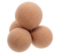BUTIFULSIC 4pcs Cork Massage Balls 60mm 70mm, Deep Tissue Therapy Roller for Yoga Muscle Relaxation, Foot and Leg Self-Massage Tool, Physiotherapy Fascial Release