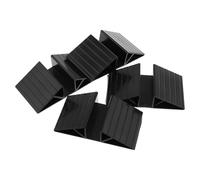 BUTIFULSIC 4pcs Dog Gate Support Feet with Triangle Base for Freestanding Pet Fence Panel, Abs Material Resistant to Fading, Sl lack Design for Home Decor and Reinforcement Fitting