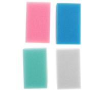 BUTIFULSIC 4pcs Double-Sided Bath Brush, Soft Sponge Body Scrubber with Coarse and Fine Sides, Stimulates Sensory Nerve Endings, Suitable for Bath and Shower, Cradle Cap Support