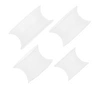 BUTIFULSIC 4pcs Ear Tunnels Plugs Silicone White Glow the Dark Luminous Effect for Performances and Occasions