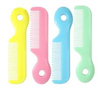BUTIFULSIC 4pcs Hair Combs round Teeth for Boys, Abs Material Comb Set for Detangling Hair and Massaging The Scalp, for Registry and Shower Gifts
