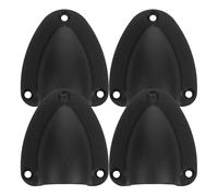 BUTIFULSIC 4pcs Marine Vent Cable Vent Cover Black Protective Cap Nylon Splash-proof Seawater Resistance for Boat Cabins and Marine Ventilation Systems
