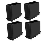 BUTIFULSIC 4pcs Non Slip Ladder Feet Covers Wear Resistant Stabilizer Mats for Folding Ladders Rubber Pads for Enhanced Stability and Floor Protection Random Texture Design