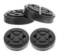 BUTIFULSIC 4pcs Rubber Jack Pad Adapter round Shape Reusable Non Slip Lift Jack Stand Pads for Car Vehicle Garage Use Sturdy and Not Easy to Wear or Tear