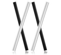 BUTIFULSIC 4pcs Rubber Lip Replacement Strip for Dustpan Edge, Lightweight and Sturdy Dustpan Rubber Insert Part, Suitable for School and Office Use, Rectangle Shape for Efficient Garbage