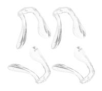 BUTIFULSIC 4Pcs Silicone Nose Pieces for Glasses with Anti-Skid Glasses Pads, Comfortable Eyeglass Pad Replacement Reducing Burden on Nose, Suitable for Single Hole Diameter 1Mm Frame