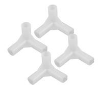 BUTIFULSIC 4pcs Triangular Tee Accommodation Yurt Bracket Frame Connector for Canopy Tent Pole Connectors, Portable and Lightweight Abs Material Suitable for Outdoor Camping
