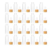BUTIFULSIC 50pcs 5ml Mini Essential Oil Bottles Made of Glass Lightweight Sample Bottles with for Travel and Outdoor Use Stylish and Modern Liquid Empty Cosmetics Containers