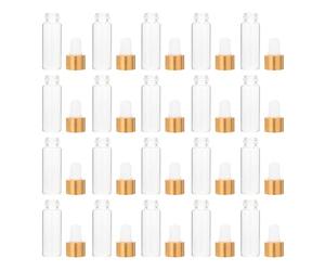 BUTIFULSIC 50pcs 5ml Mini Essential Oil Bottles Made of Glass Lightweight Sample Bottles with for Travel and Outdoor Use Stylish and Modern Liquid Empty Cosmetics Containers