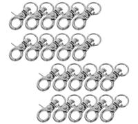 BUTIFULSIC 50pcs Escape Proof Bird Cage Door Lock Clip for Rabbit and Parrot Cage, Black Zinc Alloy Material with Quick Installation and Heavy Duty Swivel Snap Hook, for Cleaning