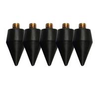 BUTIFULSIC 5Pcs Black Dual-Ended Dotting Pen Wax Heads for Nail Rhinestone Picker, Diamond Art Pen Replacement Tips, Nail Art Tools for Precision Gem Application and Craft Painting