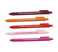 BUTIFULSIC 5pcs Cute Gel Pens for Women with Unique Theme Design, Smooth Pen Tip and Seamless Writing Experience, Assorted Colour Set for Workspace and Drawing