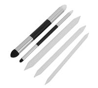 BUTIFULSIC 5pcs Double-Ended Blending Stump Set with Large Small Silver Pencil Rubbing Blender Sticks and 3 Paper Tortillions for Sketching, Shading, and Pastel Drawing Art Tools