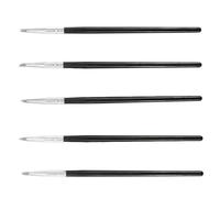 BUTIFULSIC 5pcs Silicone Head Clay Pens for Molding and Nail Gradual Change, Black Art Pens Fine Line Tips, for Clay Painting and Watercolor Craft Projects