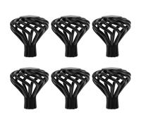 BUTIFULSIC 6pcs Antique Bird Cage Wardrobe Handles Retro Hollow Metal Drawer Knobs Black Small Single Hole Cabinet Pulls for Cupboard Furniture
