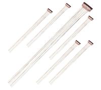 BUTIFULSIC 6pcs Hair Tinsel Extensions for Women Hair Decoration with Coffee Colour Convenient to Use Can be Cut for Daily Wear and Christmas