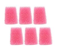 BUTIFULSIC 6pcs Halloween Makeup Sponges with Rounded Edges and Porous Texture, Pink Sponge Set for Face and Body, for Costume Makeup and Precise Application