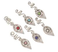 BUTIFULSIC 6pcs Silver Dreadlock Accessories Hair Braid Rings Made of Sturdy Zinc Alloy Resistance to Deformation, Unique Style Hair Jewelry for Braids, for Dates and Proms