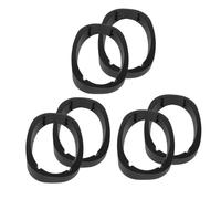 BUTIFULSIC 6pcs X9 Car Speaker Spacer Ring Adapter for Door Stereo Installation, Plastic Beveled Mounting Plate with Enhanced Sound Quality and Effortless Installation, Black Car Door Speaker