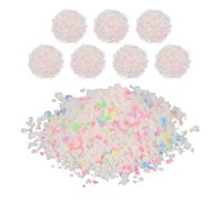 BUTIFULSIC 8 Bags Glow the Dark Sand with Smooth Surface and Uniform Texture for Vase and Terrarium Landscaping Indoor Decor Random Color