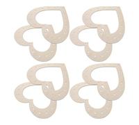 BUTIFULSIC 8Pcs Wooden Heart Shaped Wreath Frames 33X29Cm for DIY Crafts, Valentine’S Day Floral Garland Rings, Holiday and Birthday Hanging Decoration Set
