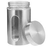 BUTIFULSIC 950ml Stainless Steel Kitchen Storage Canister with Sealed Lid, Visible Dry Goods Container for Coffee, Tea, Pantry Organization