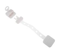 BUTIFULSIC Adjustable Safety Cabinet Locks with Key, White Plastic Proof Cupboard Latch for Drawers and Trash Cans, Rounded Design with No Sharp Corners, for Kitchen and Bathroom Use