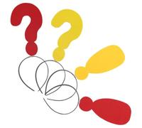 BUTIFULSIC Arrow Headband Hairband Question Mark and Exclamation Mark 4pcs Plastic Felt Lightweight Reusable Party Headband for Women Festive Events Weddings