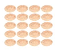 BUTIFULSIC Artificial Bird Nests Beige Colour 20pcs with Simple Natural Style Made of Thread for Table Decoration and Photography Prop for Outdoor Gardening and Home Use