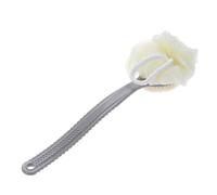 BUTIFULSIC Back Scrubber Brush Random Color with Long Handle and Exfoliating Puff for Massage and Dead Skin Removal, Pp Material Body Brush Suitable for Shower and Bathing