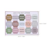 BUTIFULSIC Bible Index Tabs Boho Style Laminated Page Stickers 10 Sheets Set for Catholic Study Bible Navigation and Book Classification Labels