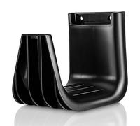 BUTIFULSIC Black Plastic Wall Mounted Vacuum Hose Hanger Bracket Offering Space Saving and Stable Support for Vacuum Cleaner Accessories at Home