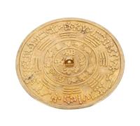 BUTIFULSIC Brass Feng Shui Mirror 8.5cm Decorative Home Ornament for Porch Bad Luck Ward off Evil Exorcism Feng Shui Decor