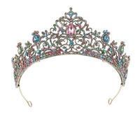 BUTIFULSIC Bridal Crown Rhinestone Wedding Tiara Alloy Queen Crown Headpiece for Bride Prom Party Luxury Crystal Hair Accessories for Bridal Shower and Photography