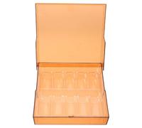 BUTIFULSIC Brown Acrylic Medicine Ampoule Organizer with Stable Structure, Holds 10 Vials, Universal Compatibility and Light Protection, for Emergency Use and Hospital Settings