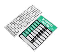 BUTIFULSIC Business Hours Sign Writable Adhesive, UV Resistant Open Closed Store Door Display, 2pcs Changeable Business Hour Signs for Shops, Bars, Restaurants