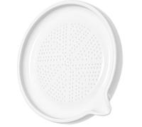 BUTIFULSIC Ceramic Garlic Crusher and Fruit Grinder White Potato Masher Handheld Vegetable Press Kitchen Tool for Garlic, Ginger, and Sweet Potato Processing