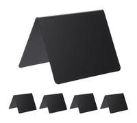 BUTIFULSIC Chalkboard Display Boards Acrylic Black Lightweight and Easy to Write and Erase 10pcs Mini for Desktop Use for Restaurant and Bar Message Signs