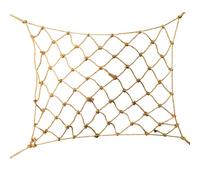 BUTIFULSIC Climbing Net and Encourages Pet Exercise 50x40cm, Easy to Install Beige Rope Net Swing Parrot for Parakeets and Birds for Parrot Play and Activity