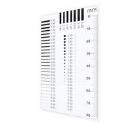 BUTIFULSIC Concrete Crack Width Gauge and Precision Flaw Detection Tool Scale Lines for Building Inspection