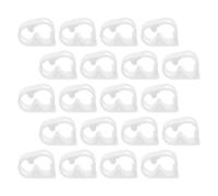 BUTIFULSIC Control Tube Clamps Made of Sturdy Pom Material 5/16" 20pcs 1/4" White Pinch Valves Adjustable Shut Off Hose Clamps for Accurate Liquid Management Laboratory