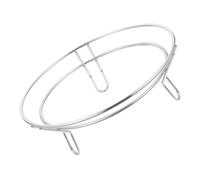 BUTIFULSIC Cooling Rack Oven Safe Stainless Steel with Three Feet Support Kitchen Pan Rack Preventing Food from Falling, Multi-function Pot Holder for Café and Hotel Use