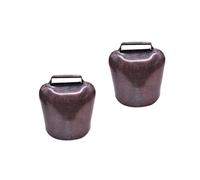 BUTIFULSIC Cow Sheep Bells Portable Thickened Iron 2 Pcs Anti-Lose Device Small Bell Pendant for Farming Animal Supplies Hanging Decor
